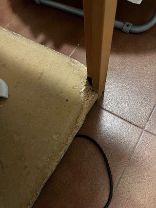 Mesa camilla con cristal