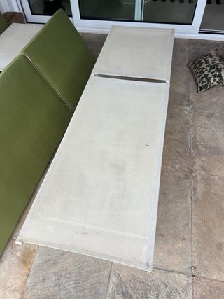 2 Tumbonas con Colchonetas Verdes