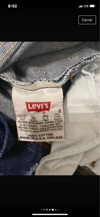 Vaqueros Levi's 501XX Talla W27 L30