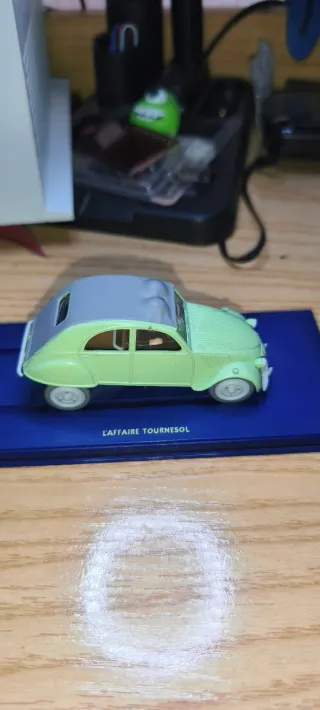 Figura Tintin Coche de colección Citroën 2CV