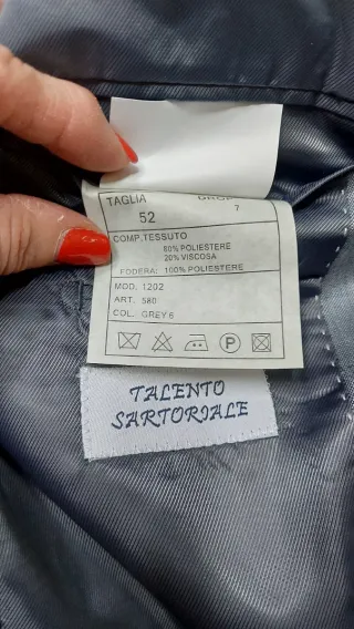 Abito uomo Hormi tg. 52 blu