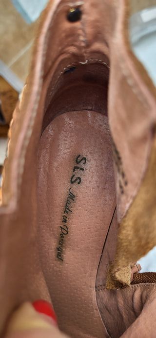 Botines Salsa Piel Marrón Talla 36