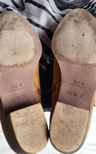 Botines Salsa Piel Marrón Talla 36