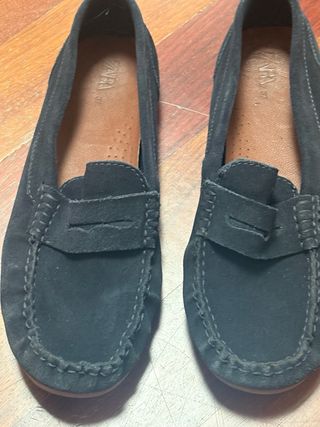 Mocasines Zara niño azul marino