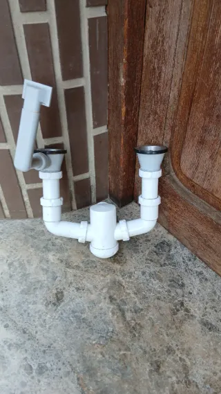 Desagüe doble seno cocina