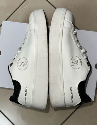 Sneakers Soprani Couture bianche e nere Tg 38