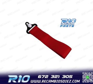 CINTA DE REMOLQUE ROJA EN TELA