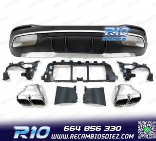 DIFUSOR MERCEDES GLE W167 20- + COLAS ESCAPE LOOK AMG GLE63