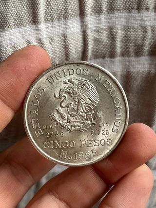Lote 5 Monedas Plata Mexicana