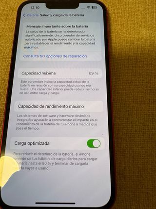 iPhone 13 Rojo 256 gb