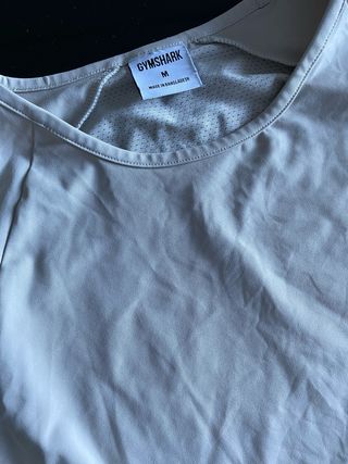 Crop top Gymshark manga larga beige Talla M