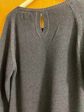 Vestido azul de punto