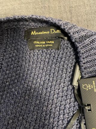 Vestido azul de punto