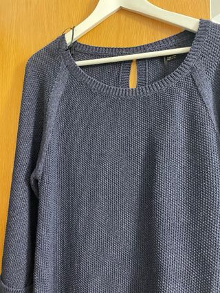 Vestido azul de punto