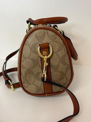 Borsa Coach New York Beige/Marrone
