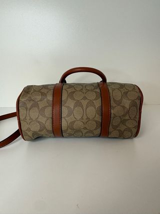 Borsa Coach New York Beige/Marrone