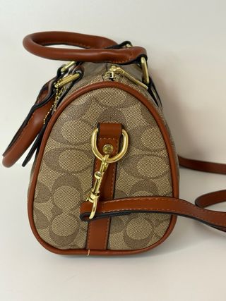 Borsa Coach New York Beige/Marrone