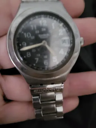 Orologio Swatch Uomo Acciaio Nero