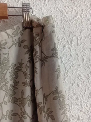 Falda larga Aberdeen flores verdes