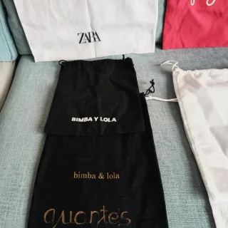 6 Bolsas de Tela para Guardar complementos.