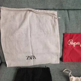 6 Bolsas de Tela para Guardar complementos.