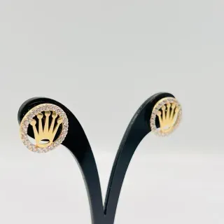 PENDIENTES CORONA CON CIRCONITAS