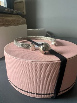 Pulsera Esclava Plata Oso ICON MESH