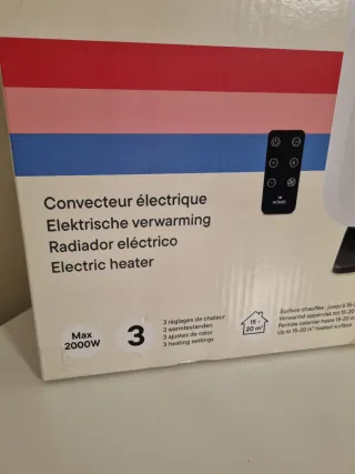 Radiador Eléctrico Blanco,  nuevo,ultilizarmos 1x