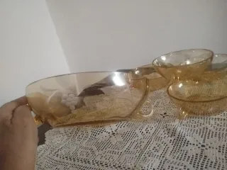 Set Cristallo iridescente anni 50