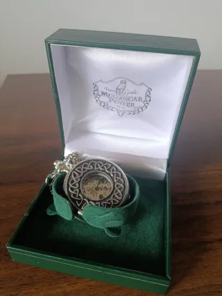 Orologio da taschino Mullingar pewter stile celtic
