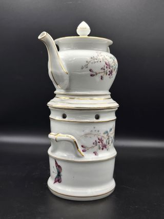 Tetera escalfeta porcelana francesa completa