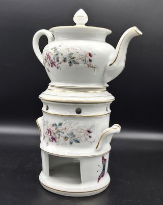 Tetera escalfeta porcelana francesa completa