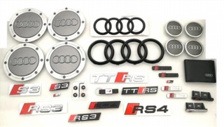 TAPONES RUEDA AUDI SLINE VÁLVULAS LLANTAS