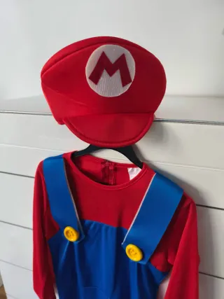 Disfraz Fontanero Mario Niño Talla 4-6 años