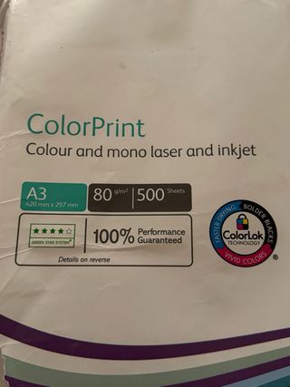 Carta Xerox ColorPrint A3 80g 500 fogli