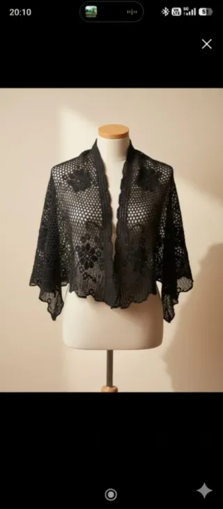 Chal Mantilla Hecho a Mano. Pieza única