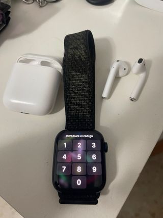 Apple Watch Series 7 GPS + Celular + AirPods,80%bt