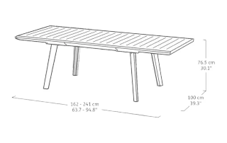 Mesa de jardín extensible Keter Harmony