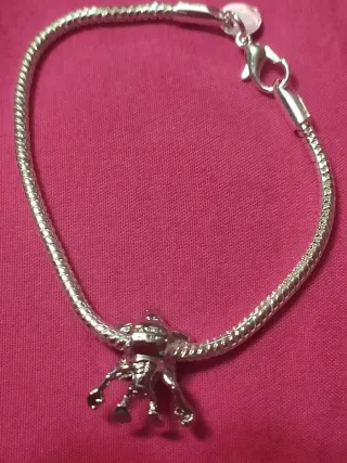Pulsera de plata,charms demogorgon stranger things