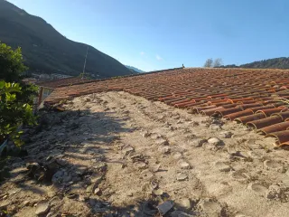 Tejas de barro usadas