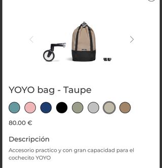 Passeggino YOYO2 color Taupe+ accessori
