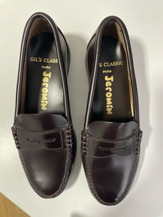 Zapatos mocasines niño Jeromi marrones