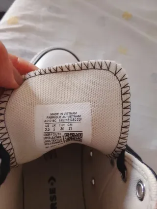 Botín Converse Piel Negro T.34