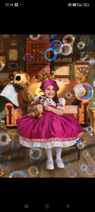 Vestito Carnevale Masha Sartoriale