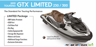 Moto de agua SeaDoo GTX Limited 300 2019