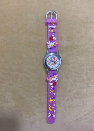 Reloj infantil unicornio morado