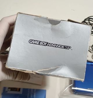 Nintendo Game Boy Advance SP Azul Completa