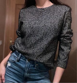 Blusa Zara Cuadros M