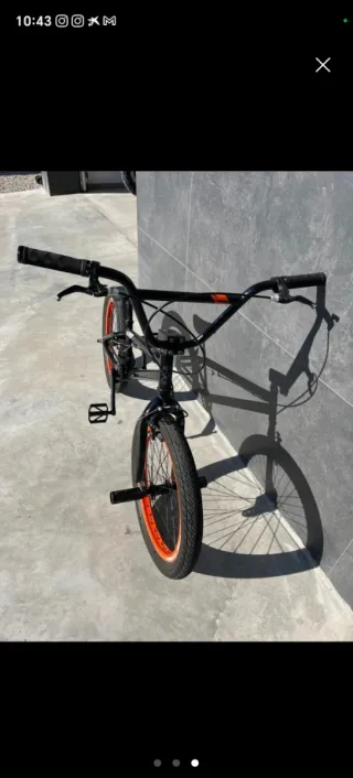 Bicicleta BMX Monty 301 Negra Naranja