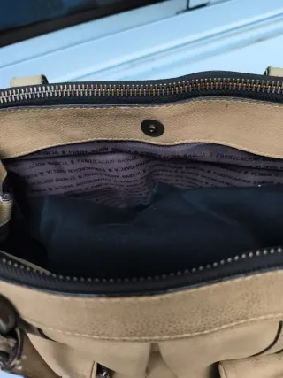 Bolso Piel Purificación García Beige